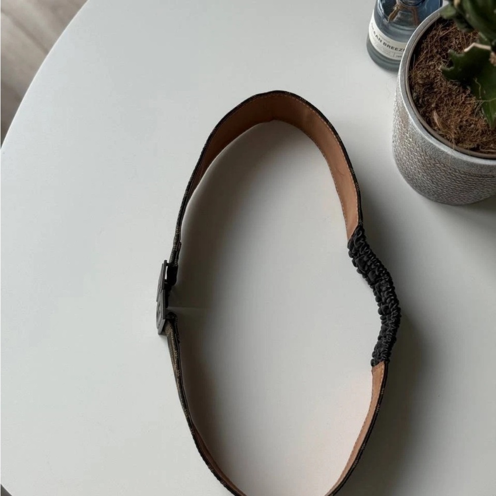 Fendi Black and Brown Belt with Elastic Panel - Picture 7 of 13